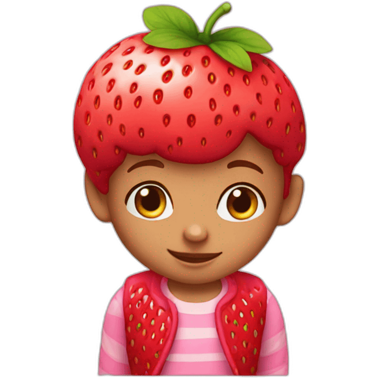 strawberry shortcake kid emoji