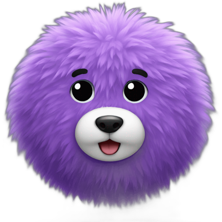 purple fur ball emoji