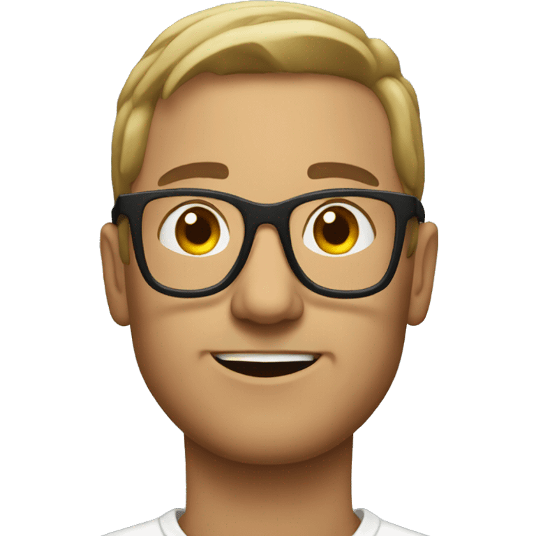 man with glases emoji