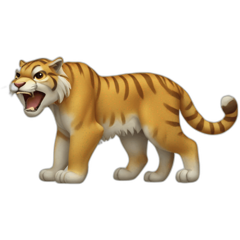 Sabertooth tiger emoji