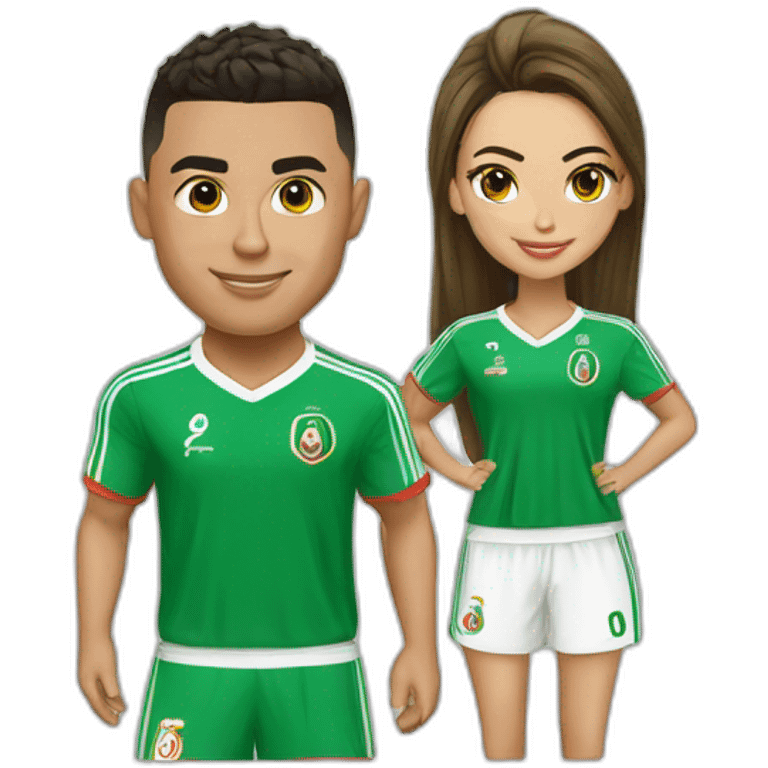 ronaldo-with-algeria-shirt-with-georgina emoji