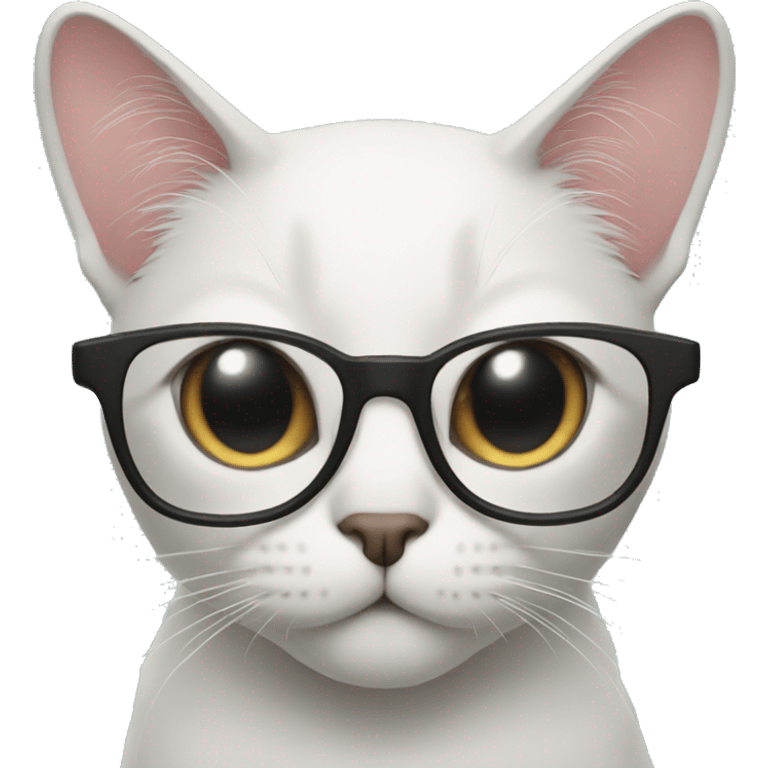 Cat with v glasses emoji