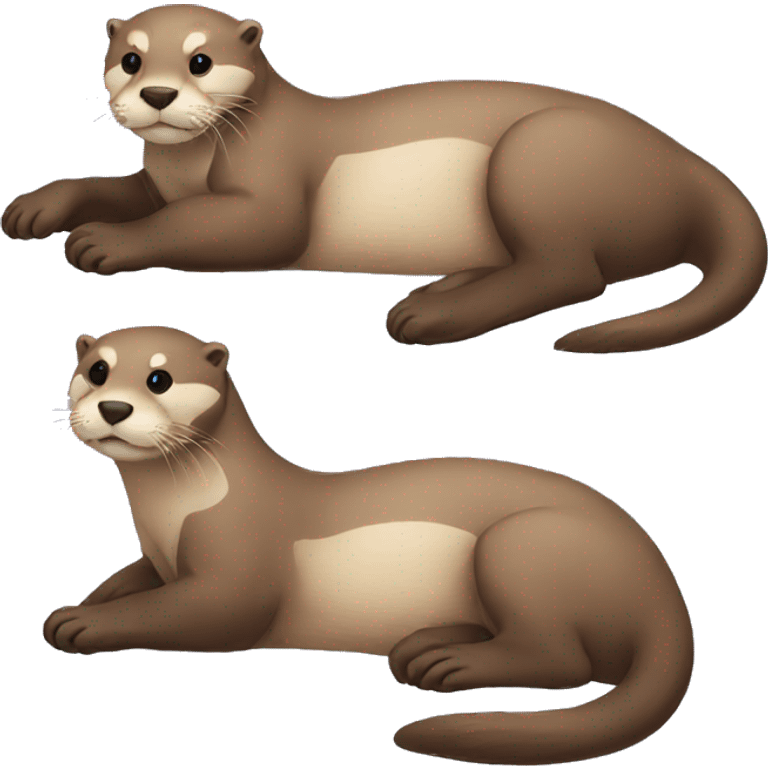 Laying otter  emoji