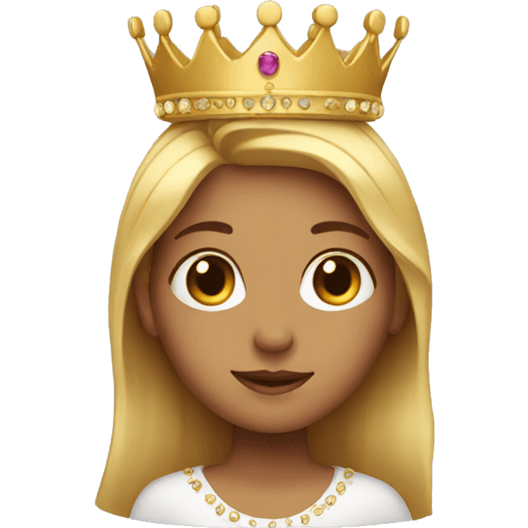 girl with a crown emoji