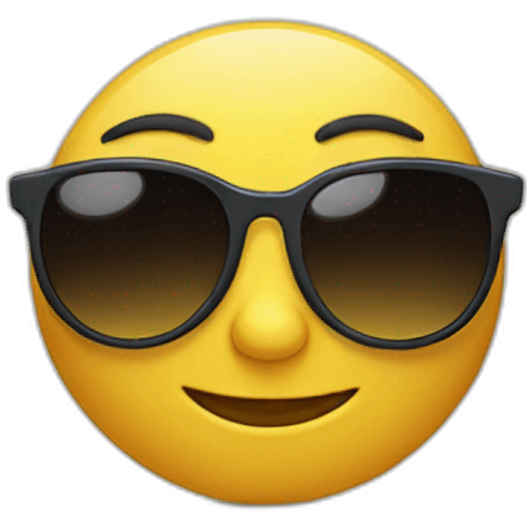 crescent-moon character with sunglasses  emoji