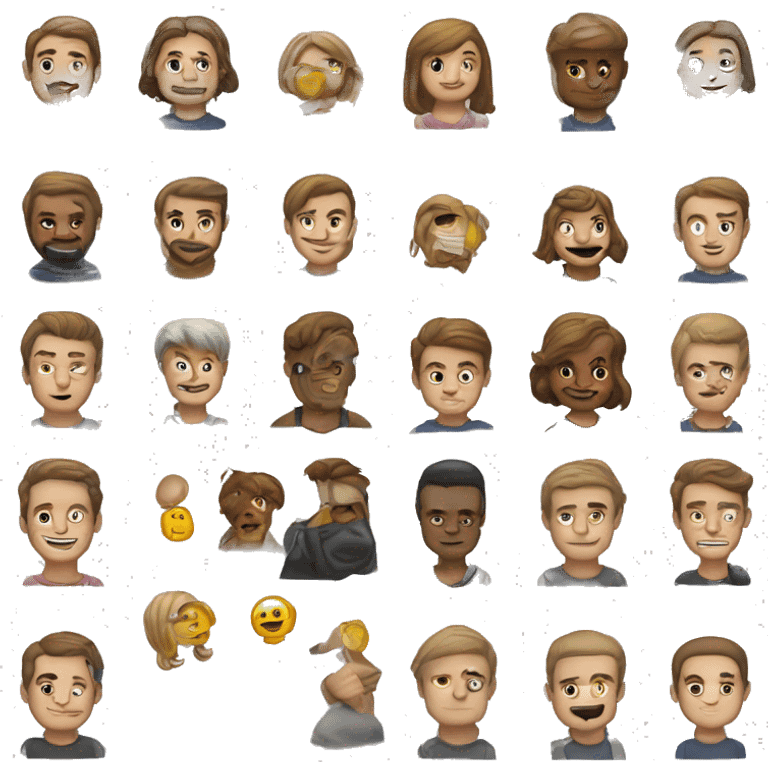 Сонный парень идет на работу в понедельник в 8 утра emoji