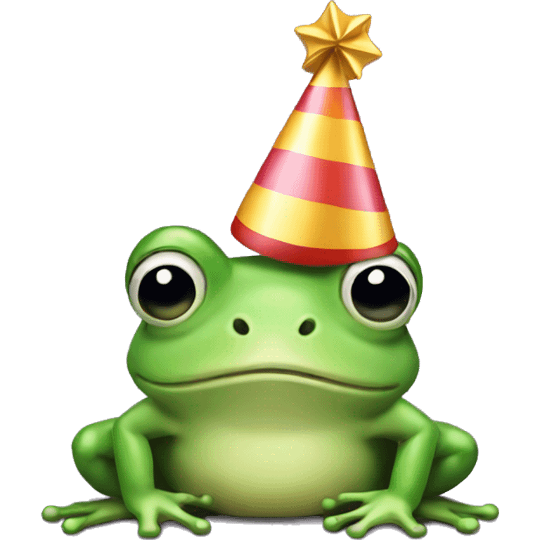 frog with party hat emoji