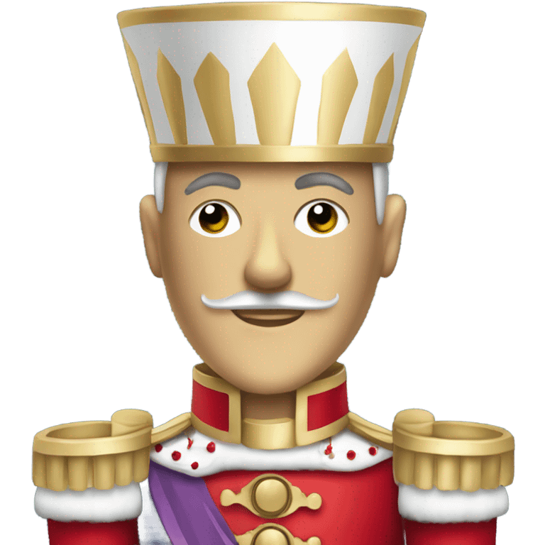 Elegant Christmas nutcracker emoji