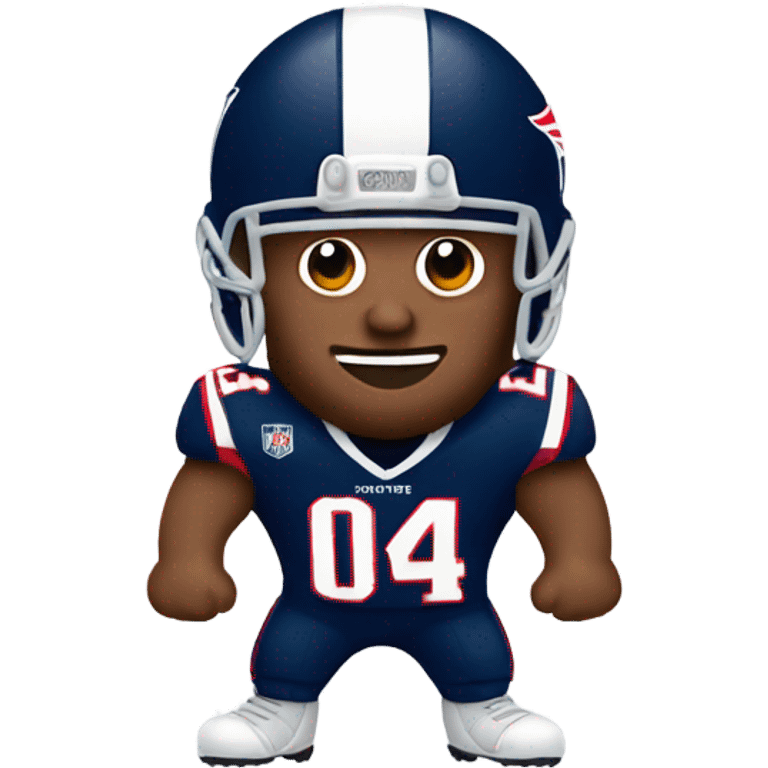 gingerbread Patriots player man emoji