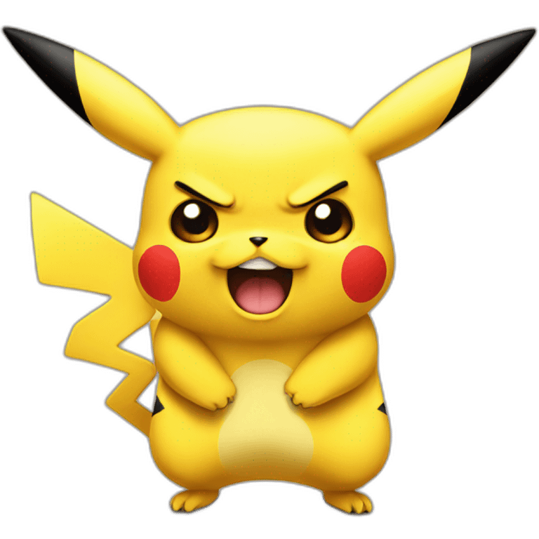 angry pikachu emoji