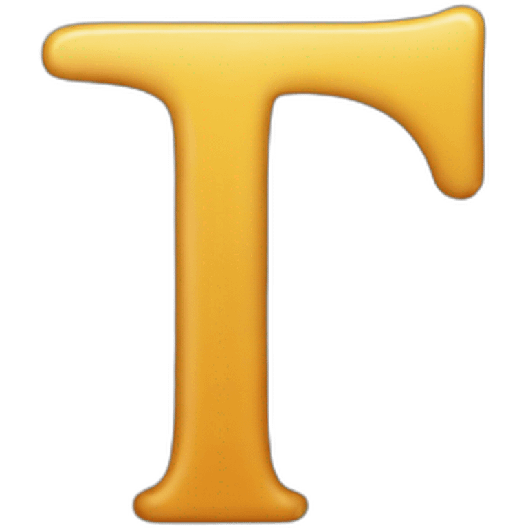 The letter T emoji