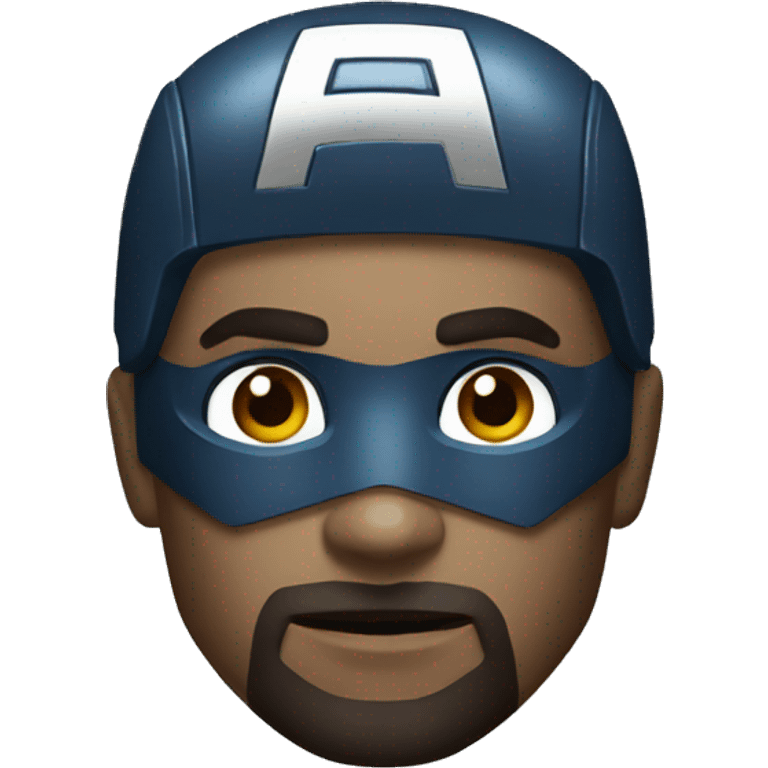 Captain America in a dark style  emoji