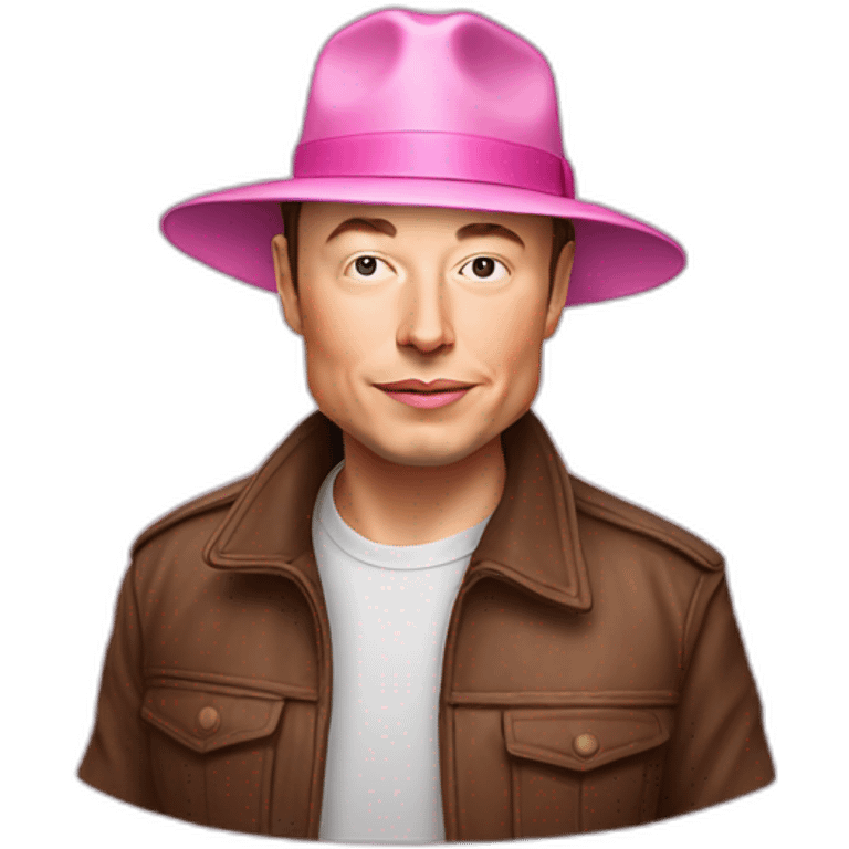 elon musk pink hat emoji