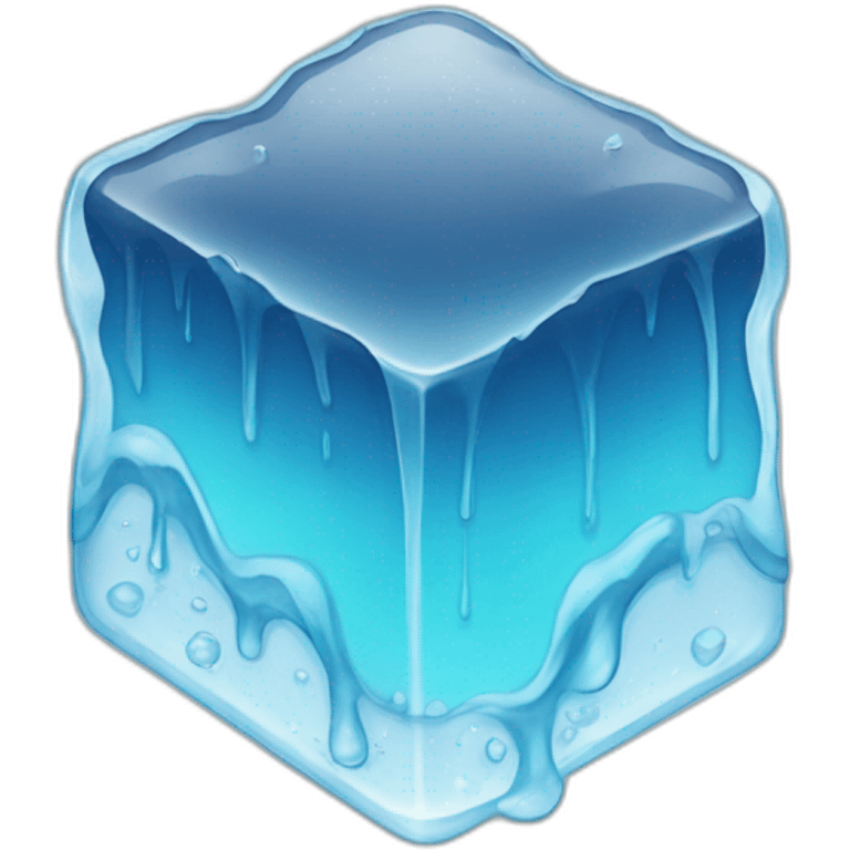 melting ice cube emoji