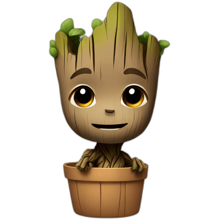 Groot cute emoji