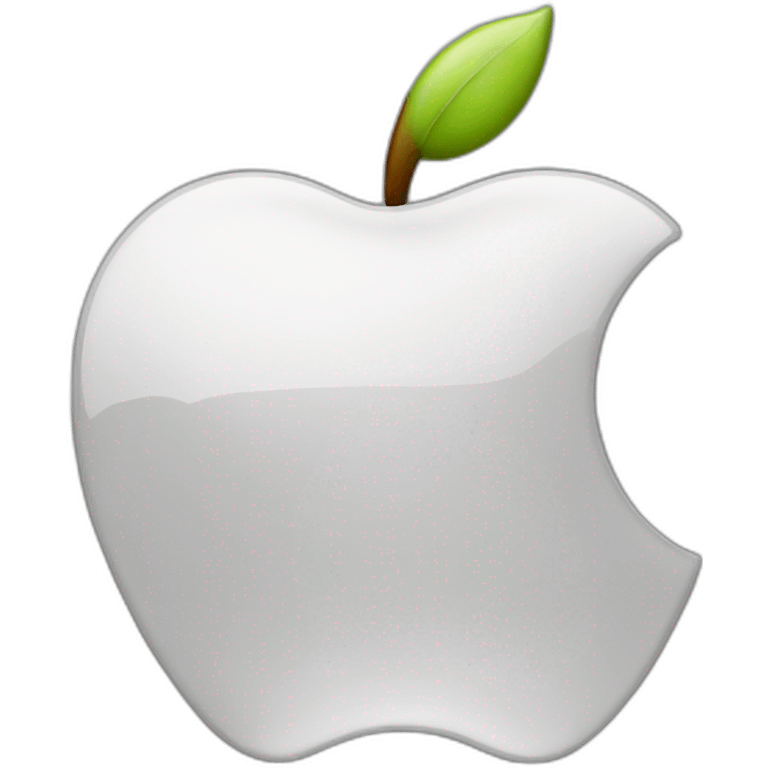 Apple logo realistic emoji