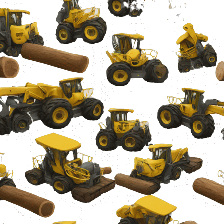 wood skidder machine emoji