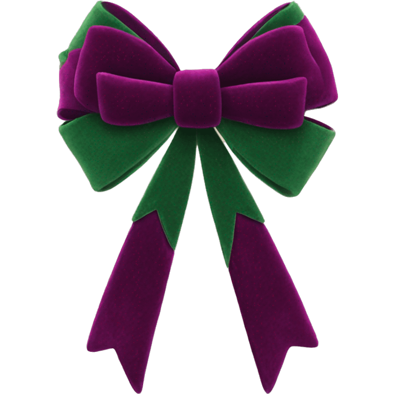 Christmas bow made from velvet  emoji