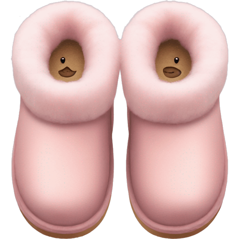 light pink ugg slippers  emoji