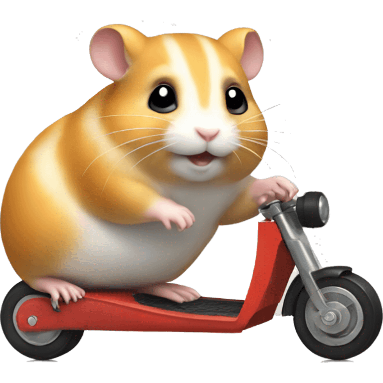 hamster on motorroller emoji