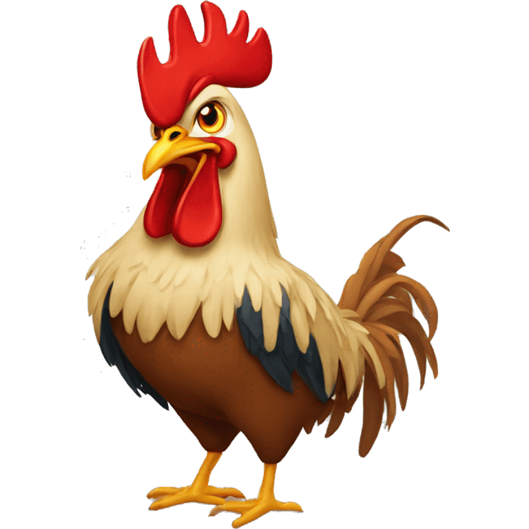 outraged rooster emoji