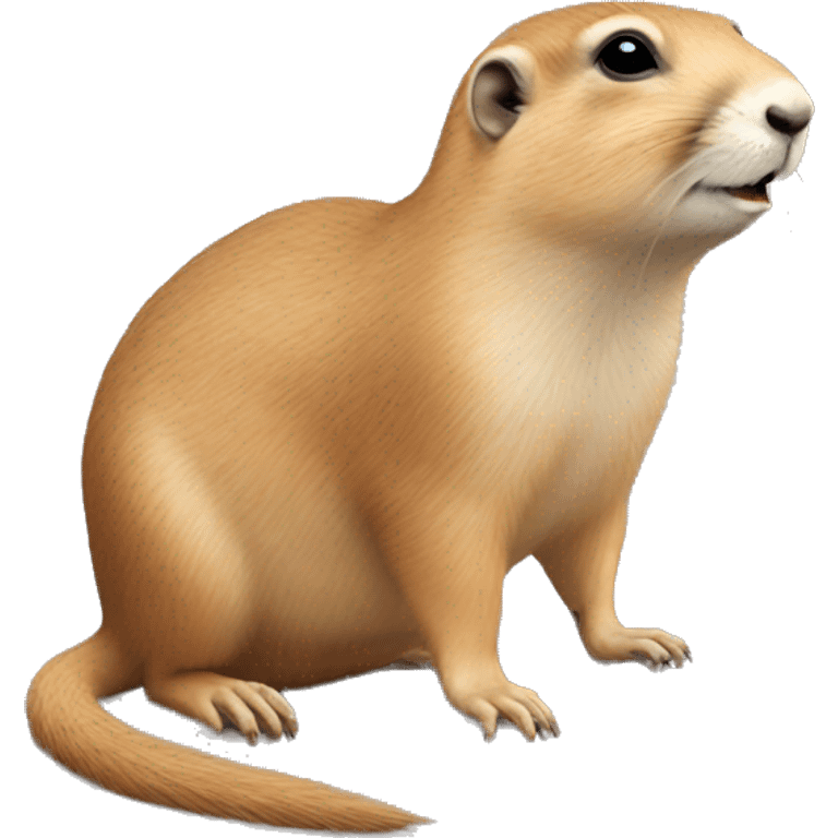 Prairie dog with a rat emoji