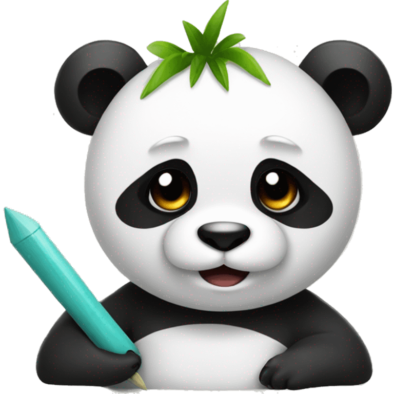 Panda with nails emoji