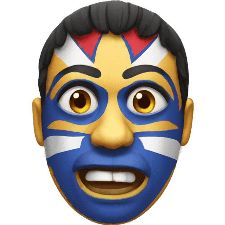 Amazed mexican wrestler emoji