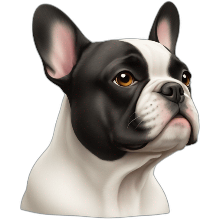 dog French Bulldog in profile emoji