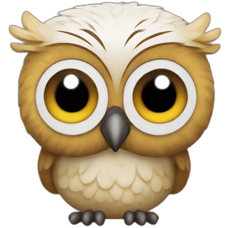 Peluche TY hibou emoji