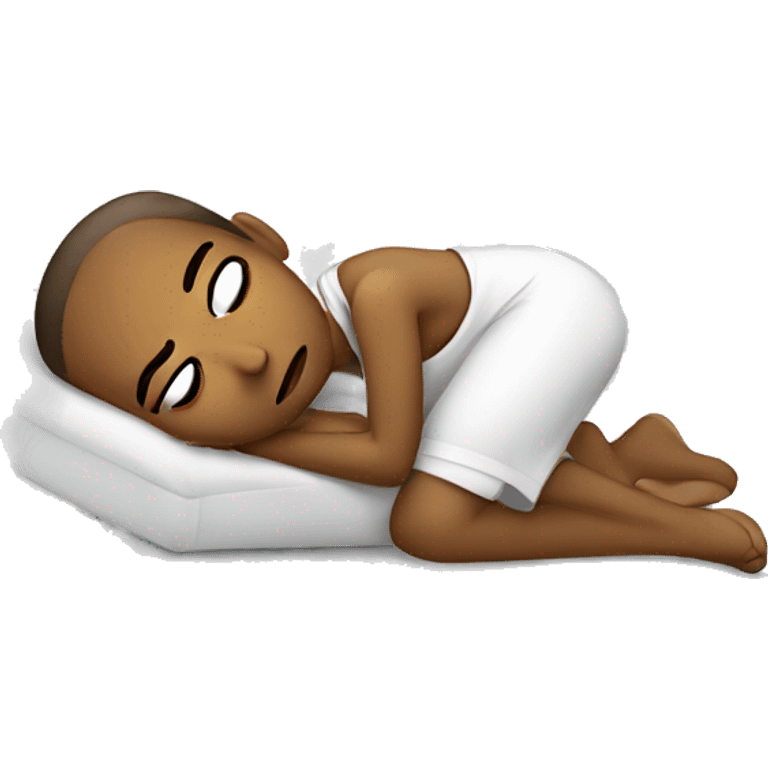 Laying down exhausted emoji