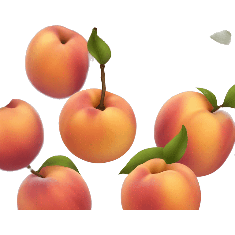 Glazed peach emoji