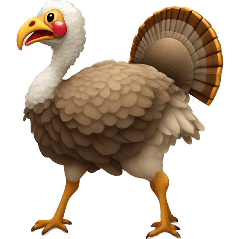 turkey playingba banjo riding a sheep emoji