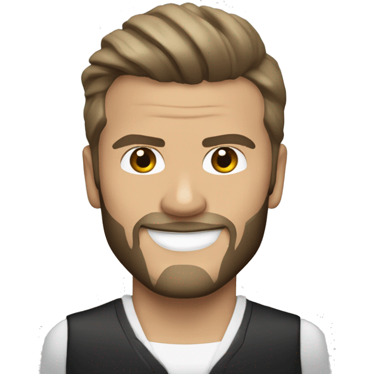 david beckham con trineo negro emoji