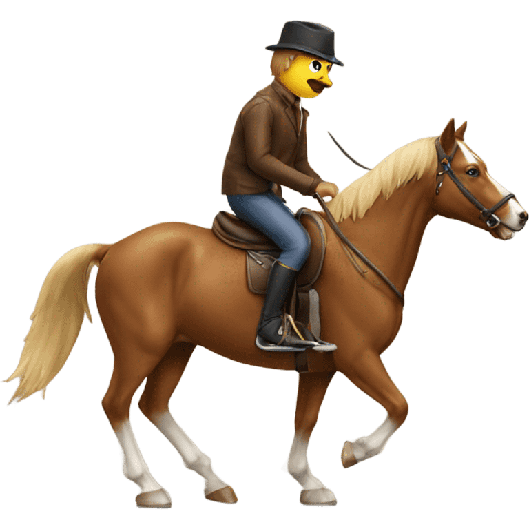 Horse riding a dog  emoji