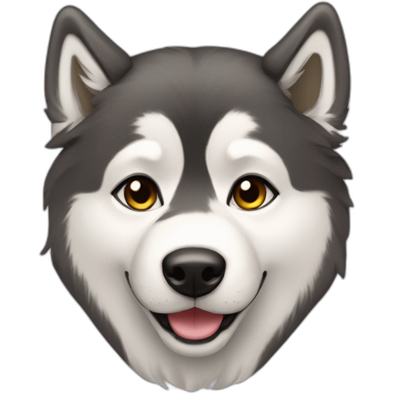 Malamute dog girl emoji