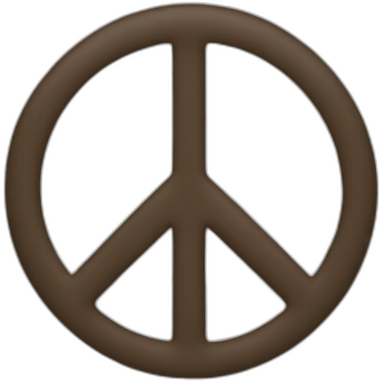 Peace-upside-down emoji