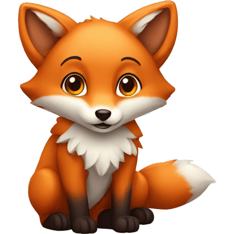 Cute fox emoji