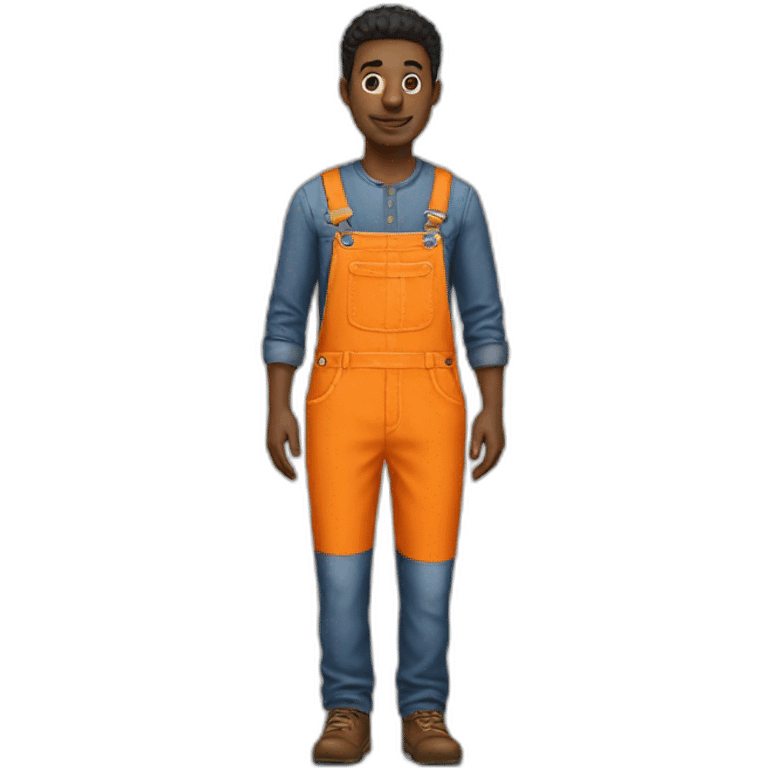 Orange Overalls emoji