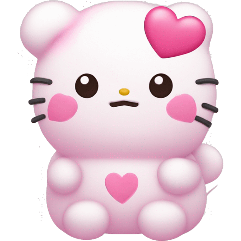 Sanrio Cogimyun with pink hearts emoji