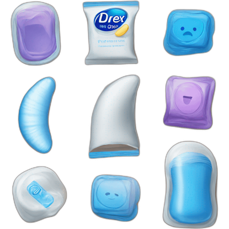 condom packaging Durex emoji