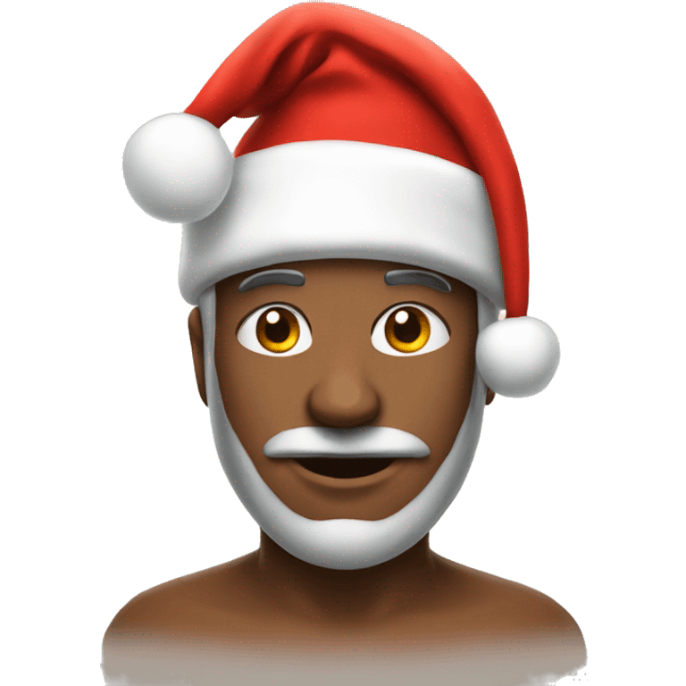 God with Santa hat emoji