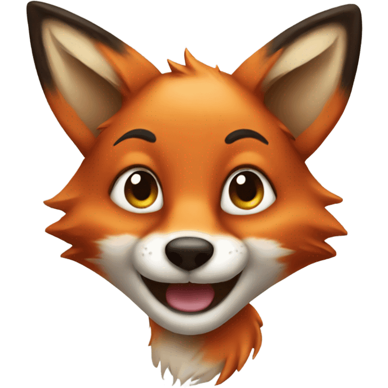 Young fox emoji