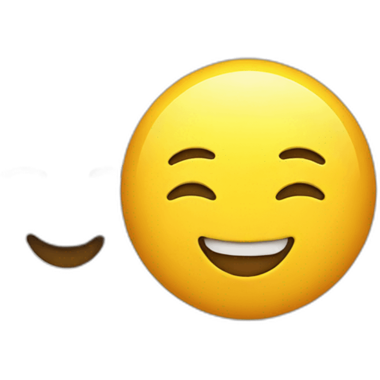 Emoji smiling at another emoji emoji