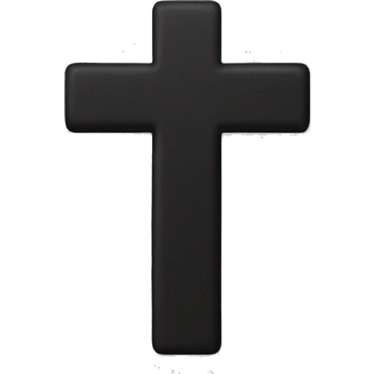 Black cross emoji