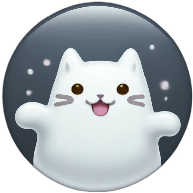 ghost pusheen button emoji