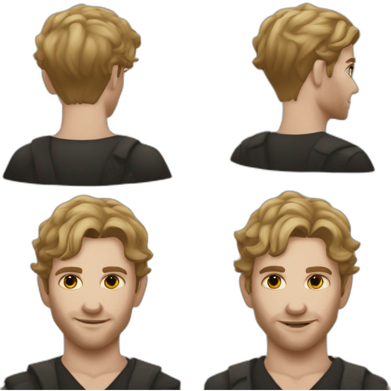 Klaus mikaelson short haircut realistic detailed emoji