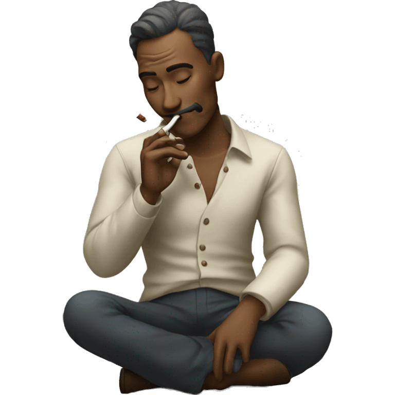 man smoking emoji