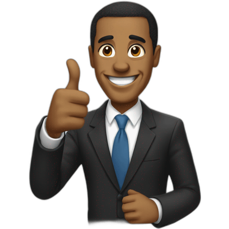 Baracobama With a thumb up emoji