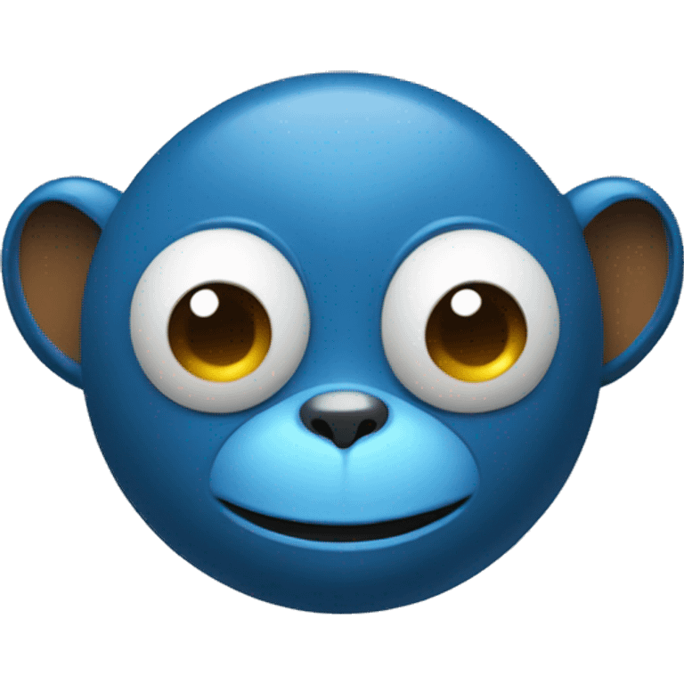 blue monkey sphere  emoji